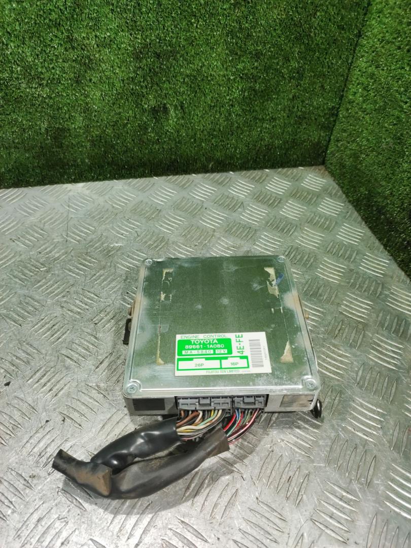 блок управления двигателем Toyota Corolla 7 поколение (E100) 1997, 1.3 л., 4E-FE, бензин, МКПП, хетчбэк 3 дв., 4EFE, 89661-1A08O - фото №1