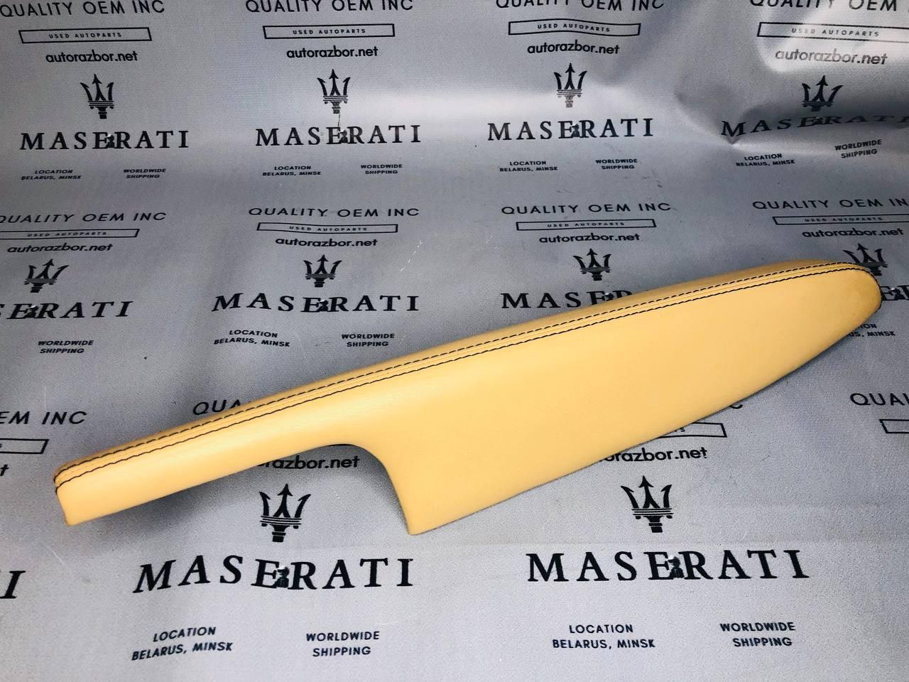 подлокотник двери передний левый Maserati Quattroporte 5 поколение 2005, 4.2 л., M139 A, бензин, робот, седан, задний привод, 981303400 - фото №1