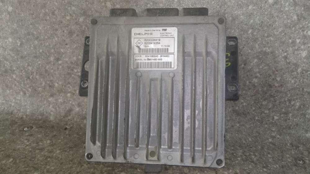 блок управления двигателем Renault Megane 2 поколение (2002 - 2006), 1.5 л., K9K 728, дизель, 8200334419, 8200414354 - фото №1