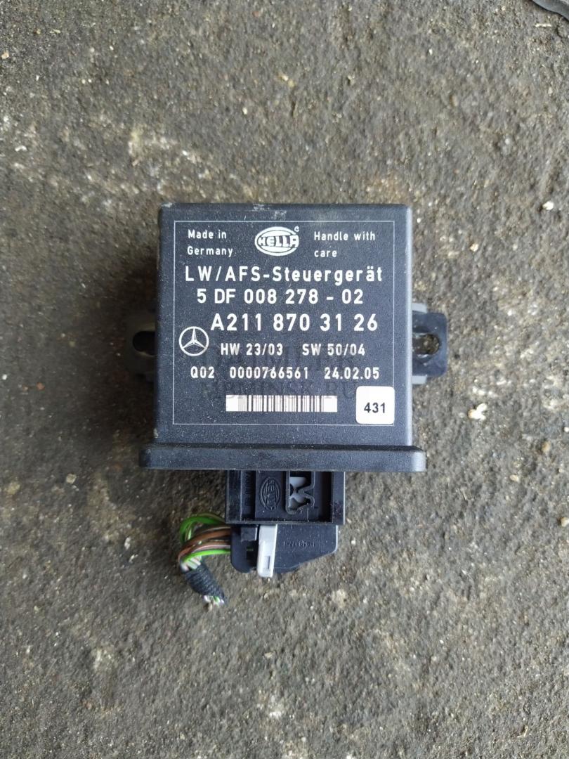 блок регулировки угла наклона фар Mercedes-Benz E-Класс W211/S211 2005, 2.1 л., CDi, OM 646.961, дизель, АКПП, серебро, седан, задний привод, правый руль, A2118703126 - фото №1