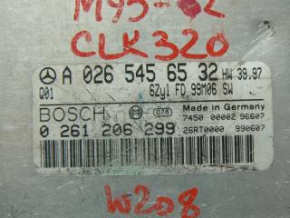 блок управления двигателем Mercedes-Benz CLK-Класс W208/A208 [рестайлинг] 2001, 3.2 л., M 112.940, бензин, АКПП, купе, A0265456532