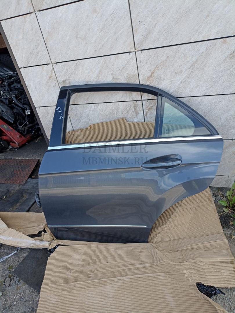 дверь задняя левая Mercedes-Benz E-Класс W212/S212/C207/A207 W212 2012, 2.1 л., CDi, OM 651.924, дизель, АКПП, серый металлик, седан, задний привод, правый руль - фото №1
