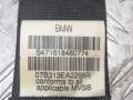 ремень безопасности BMW X5 E70 2008, 4.8 л., N62 B48 B, бензин, АКПП, черный 	 schwarz 2 (668), внедорожник 5 дв., 7161848, 72117161848 - фото №4