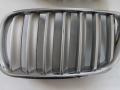 решетка радиатора BMW X3 E83 [рестайлинг] 2007, серебро - фото №2