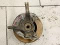кулак поворотный левый Honda Fit Aria 1 поколение GD6 2002, 1.5 л., L15A, бензин, АКПП, серый, седан, передний привод, правый руль - фото №2