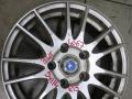 диск литой Geely Emgrand EC7 1 поколение FE1 2013, 1.5 л., JL4G15D, бензин, МКПП, серебристый, седан, передний привод - фото №4