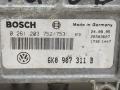блок управления двигателем Volkswagen Polo 3 поколение 1995, 1.6 л., бензин, BOSCH, 6K0907311B, 0261203752753 - фото №3