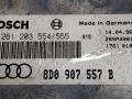 блок управления двигателем Audi A4 B5 1997, 0261203554555, 8D0907557B - фото №3