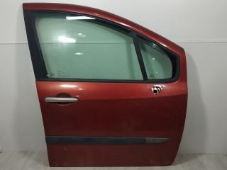 дверь передняя правая Renault Modus 1 поколение JP0J 2004, 1.4 л., i, K4J 770, бензин, 5МКПП, красный, хетчбэк 5 дв., передний привод, 801003308R