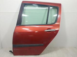 дверь задняя левая Renault Modus 1 поколение JP0J 2004, 1.4 л., i, K4J 770, бензин, 5МКПП, красный, хетчбэк 5 дв., передний привод, 7751476983