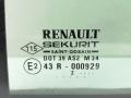 форточка задняя левая Renault Espace 4 поколение 2006, 1.9 л., DCi, F9Q 820, дизель, 6МКПП, белый, минивэн, передний привод, 8200015463 - фото №2