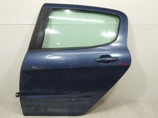 дверь задняя левая Peugeot 308 1 T7 2007, 1.6 л., HDi, 9HZ (DV6TED4), дизель, 5МКПП, синий, хетчбэк 5 дв., передний привод, 9006L7