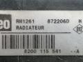 радиатор (основной) Renault Megane 2 поколение BM0B 2003, 1.4 л., i, K4J 730, бензин, 5МКПП, серебристый, хетчбэк 5 дв., передний привод, VALEO, 8200115541A - фото №3