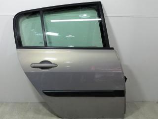 дверь задняя правая Renault Megane 2 поколение BM0B 2003, 1.4 л., i, K4J 730, бензин, 5МКПП, серебристый, хетчбэк 5 дв., передний привод, 7751473734