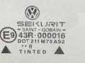 стекло двери передней правой Volkswagen Polo 3 поколение 1998, 1.4 л., i, APQ, бензин, 5МКПП, зелёный, хетчбэк 5 дв., передний привод, 6N4845202A - фото №2