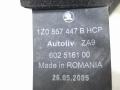 ремень безопасности Skoda Octavia 2 поколение (A5) 1Z 2005, 1.9 л., TDi, BJB, дизель, 5МКПП, бежевый, хетчбэк 5 дв., передний привод, 1Z0857447B - фото №4