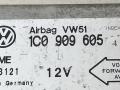 блок AirBag Volkswagen Sharan 1 поколение [рестайлинг] 2000, 1C0909605, 5WK43121 - фото №3