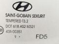 стекло двери задней правой Hyundai i30 1 поколение 2010, 1.6 л., CRDi, дизель, 6МКПП, серебристый, хетчбэк 5 дв., передний привод - фото №2