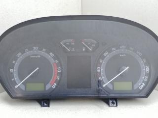 щиток приборов (приборная панель) Skoda Fabia 1 поколение [рестайлинг] 2006, 1.4 л., TDi, BNV, дизель, чёрная, универсал, передний привод