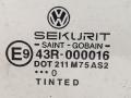стекло двери передней правой Volkswagen Polo 3 поколение 1999, 1.4 л., i, AUD, бензин, МКПП, синий, хетчбэк 3 дв., передний привод, 6N4845202A - фото №2