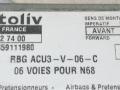 блок AirBag Citroen Xsara Picasso 1 поколение [рестайлинг] 2008, 1.6 л., HDi, 9HX (DV6ATED4), дизель, 5МКПП, белый, минивэн, передний привод, 602327400, 9659111980 - фото №3