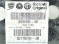 передняя панель крепления облицовки (телевизор) Fiat Grande Punto 1 поколение 2006, 1.3 л., дизель, 5МКПП, салатовый, хетчбэк 5 дв., передний привод, 0050528526, 68217369AA - фото №3