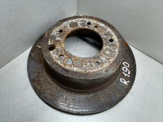 диск тормозной задний Kia Sorento 1 поколение 2004, 2.5 л., CRDi, D4CB, дизель, 5МКПП, чёрный, внедорожник 5 дв., полный подключаемый привод, 584113E300, S584113E300, S584113E300A