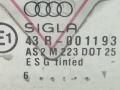 стекло двери передней правой Audi A4 B5 1997, 1.9 л., TDi, AHU, дизель, 5МКПП, зелёный, седан, 8D0845202 - фото №2