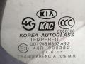 форточка задняя правая Kia Sorento 1 поколение 2004, 2.5 л., CRDi, D4CB, дизель, 5МКПП, чёрный, внедорожник 5 дв., полный подключаемый привод, 835713E010 - фото №2