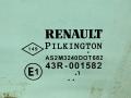 стекло двери передней левой Renault Laguna 2 поколение 2002, 1.8 л., i, F4P 770, бензин, 5МКПП, серебристый, хетчбэк 5 дв., передний привод, 8200000386 - фото №2