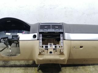 панель передняя салона (торпедо) Volkswagen Touareg 1 поколение [рестайлинг] 2008, 3.6 л., BHK, бензин, АКПП, чёрный, внедорожник 5 дв., полный подключаемый привод, 7L6858451