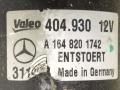 моторчик передних стеклоочистителей (дворников) Mercedes-Benz M-Класс W164 2007, VALEO, 404.930, A1648201742 - фото №2