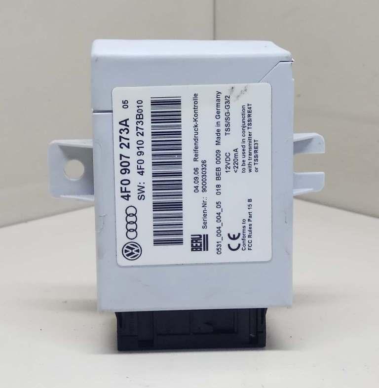 блок контроля давления в шинах Audi Q7 4L 2007, 3.6 л., i, BHK, бензин, АКПП, белый, внедорожник 5 дв., полный привод, 4F0907273A, 4F0910273B - фото №1