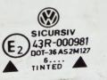стекло двери передней левой Volkswagen Golf 3 поколение 1996, 43R-000981 - фото №2