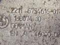 подушка крепления двигателя BMW 7 серия E65/E66/E67 E65 2003, 4.4 л., i, M62 B44 (448S1), бензин, АКПП, черный, седан, задний привод, 22116754616-01 - фото №3