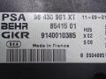 блок управления печки / климат-контроля Peugeot 307 1 поколение 2002, 2.0 л., HDi, RHS (DW10ATED), дизель, МКПП, серебристый, хетчбэк 5 дв., передний привод, 96430991XT, BEHR, 9140010385, 8541501 - фото №3
