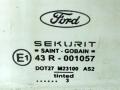 стекло двери задней левой Ford Focus 1 поколение [рестайлинг] 2004, универсал, 43R-001057 - фото №2