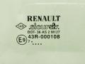 стекло двери передней правой Renault Twingo 1 поколение [2-й рестайлинг] 2002, 1.2 л., i, D7F 708, бензин, 5МКПП, черный, хетчбэк 3 дв., передний привод, 7701467234 - фото №2