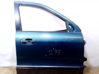 стекло двери передней правой Hyundai Santa Fe 1 поколение (SM) [рестайлинг] 2004, зелёный