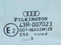 стекло двери передней левой Audi A4 B5 [рестайлинг] 2001, 2.5 л., DT, дизель, АКПП, зелёный, седан, передний привод, 43R-007023 - фото №2