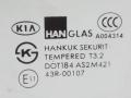 стекло двери передней левой Kia Carnival 1 поколение [рестайлинг] 2003, 2.9 л., CRDi, дизель, МКПП, темно-зеленый, минивэн, передний привод, 43R-00107, 0K55359511 - фото №2