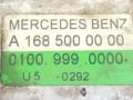 интеркулер Mercedes-Benz A-Класс W168 W168.008 2000, 1.7 л., CDi, OM 668.940, дизель, 5МКПП, темно-серый, хетчбэк 5 дв., передний привод, A1685000000 - фото №3