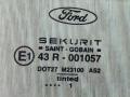 стекло двери передней правой Ford Focus 1 поколение 2001, 1.4 л., i, бензин, 5МКПП, бордо, хетчбэк 5 дв., передний привод, 43R-001057, 1088904 - фото №2