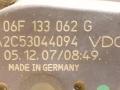 заслонка дроссельная Volkswagen Passat B6 2008, 2.0 л., i, BPY, бензин, АКПП, серый, седан, передний привод, A2C53044094, 06F133062G, SIEMENS - фото №7