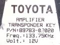 антенна иммобилайзера Toyota Corolla Verso 2 поколение AR10 2006, 89LP0187, 89783-03020 - фото №7