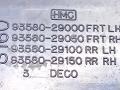 кнопка стеклоподъемника двери задней Hyundai Lantra J2 1995, 1.8 л., i, G4GM, бензин, МКПП, седан, передний привод, 93580-29150RR, 93580-29000, DECO, 93580-29050FRT, 93580-29100RR - фото №3