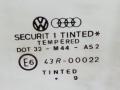 стекло двери задней левой Volkswagen Passat B3 1989, седан, 43R-00022 - фото №2