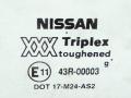 стекло двери задней левой Nissan Primera P11 2000, 43R-00003, 823012F000 - фото №2
