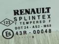 форточка передняя левая Renault Scenic 1 поколение [рестайлинг] JA04 2001, 1.6 л., i, K4M 700, бензин, 5МКПП, синий, минивэн, передний привод, 43R-00048, 7700828356, 8200143303 - фото №2