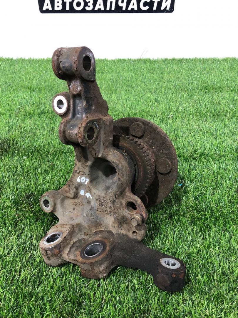 кулак поворотный левый Ford Mustang 6 поколение S550 2016, 5.0 л., бензин, МКПП, серый, купе, задний привод, FR3C-8103-A - фото №1